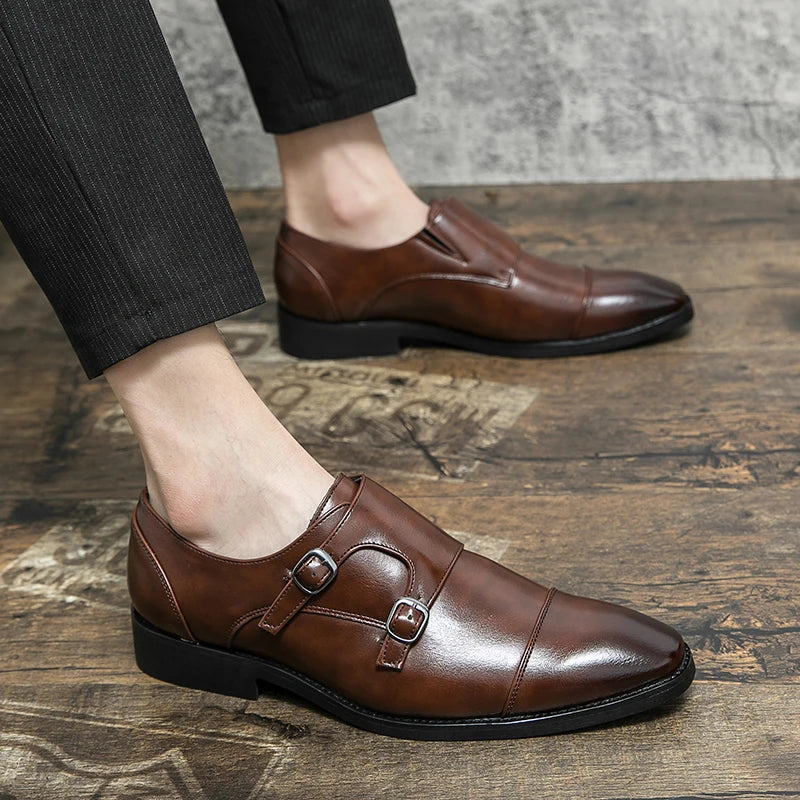 Men's Leather Office Business Shoes