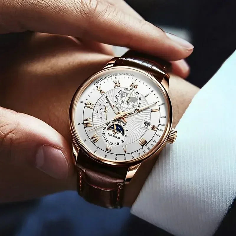 Luxe men Mechanical Quartz watch