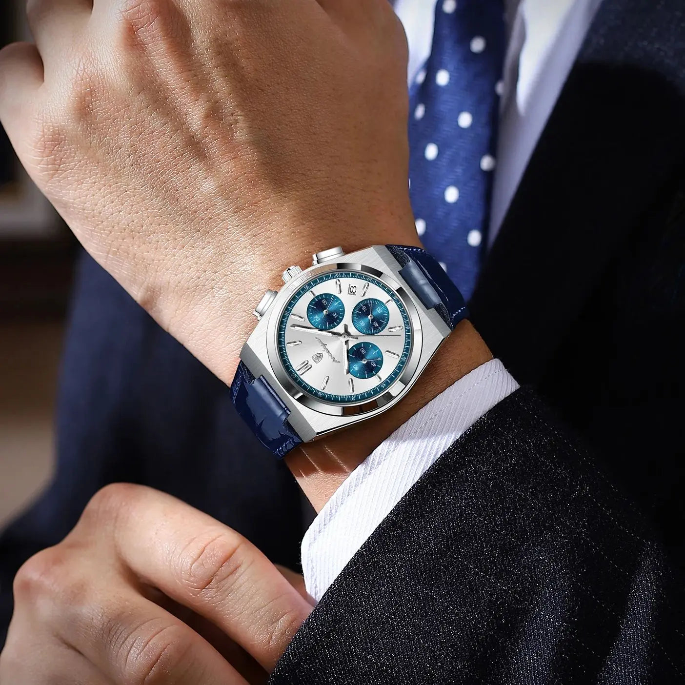 POEDAGAR Luxury Classic Mens Watch