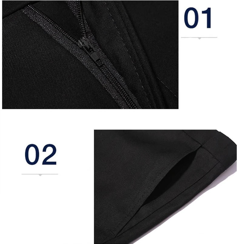 Class Black Men's Suit Pants