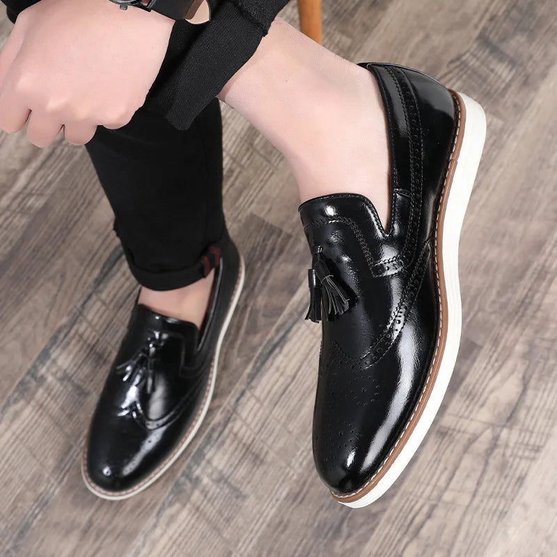 British Business Formal Men's Leather Shoes
