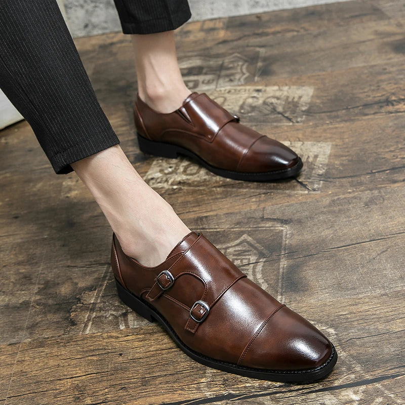 Men's Leather Office Business Shoes