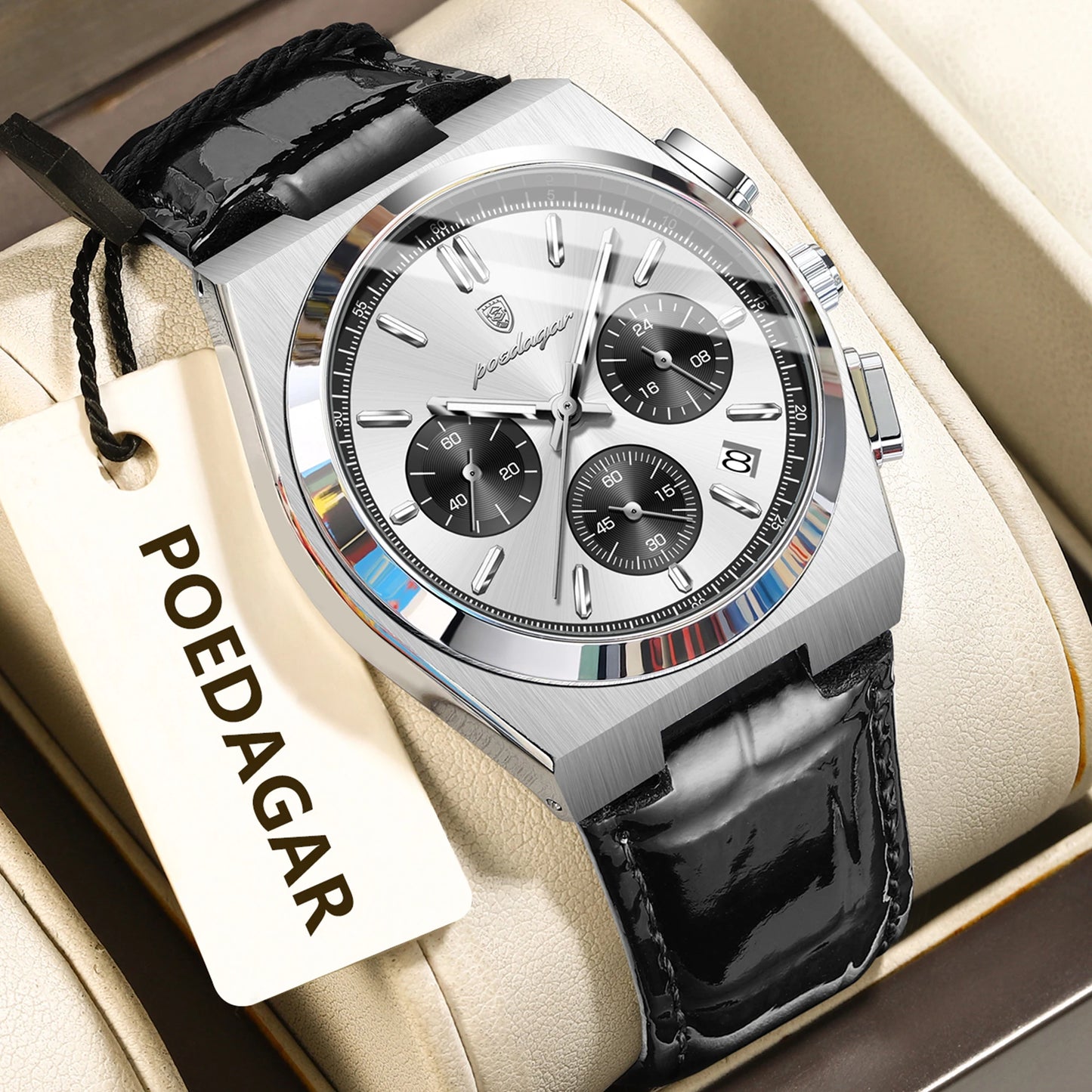POEDAGAR Luxury Classic Mens Watch