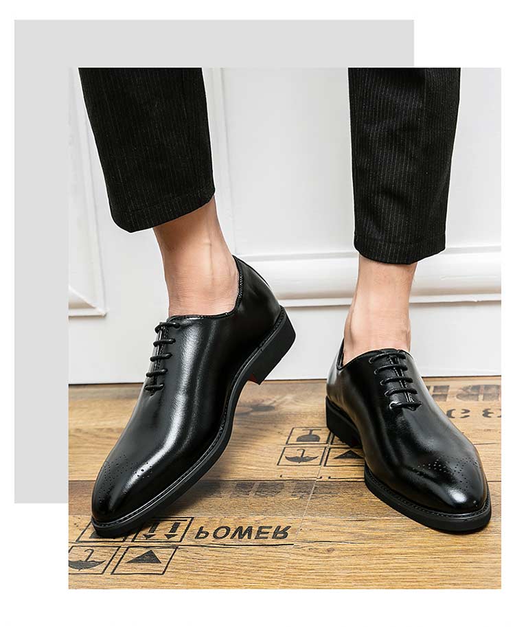 Men Formal Black business leather shoes