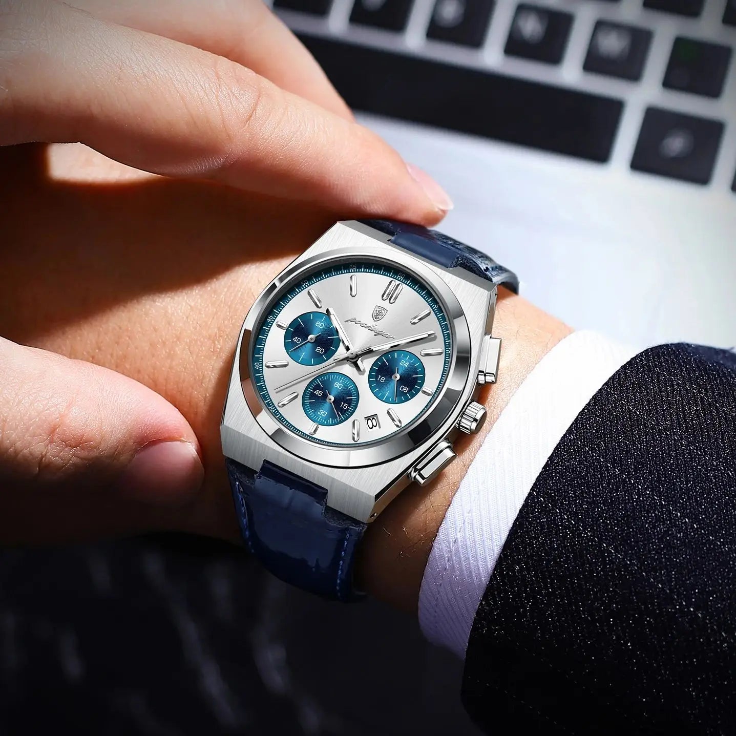 POEDAGAR Luxury Classic Mens Watch