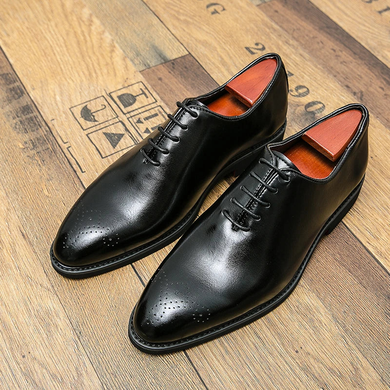 Men Formal Black business leather shoes