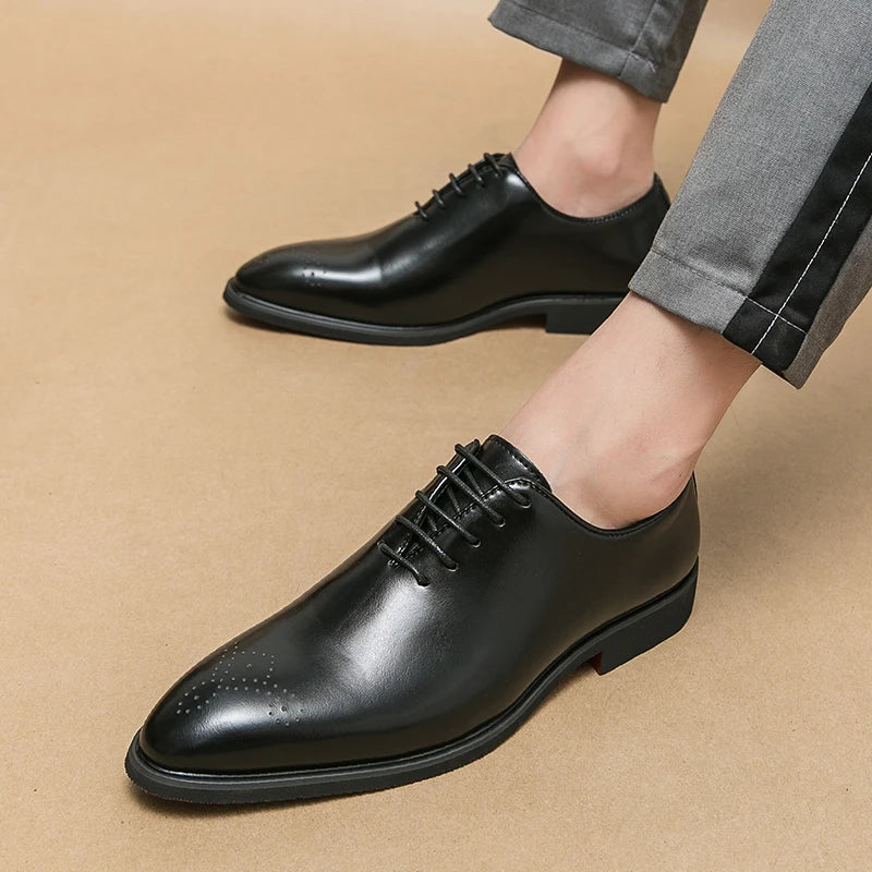 British Style Men's Formal leather shoes