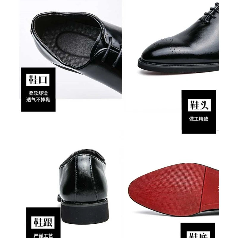 Men Formal Black business leather shoes