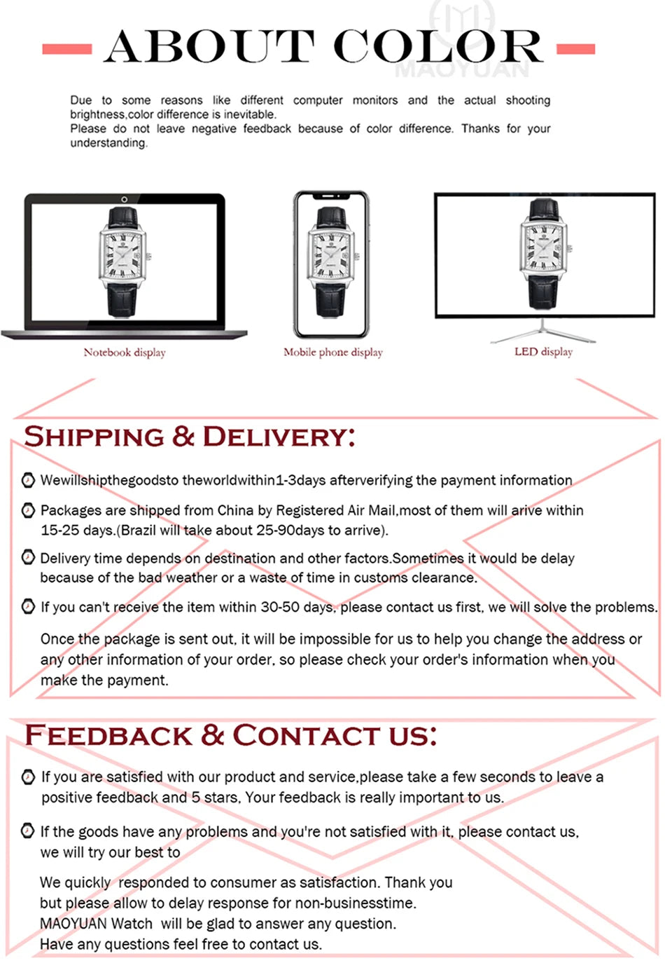 European Leather Quartz luxe men Watch