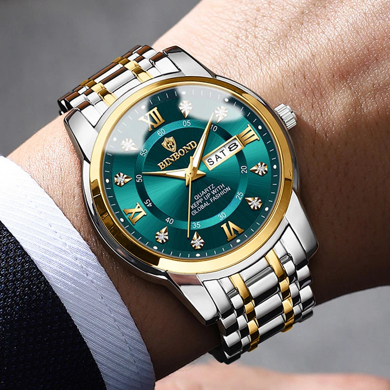 Luxury metalic men fashion watch