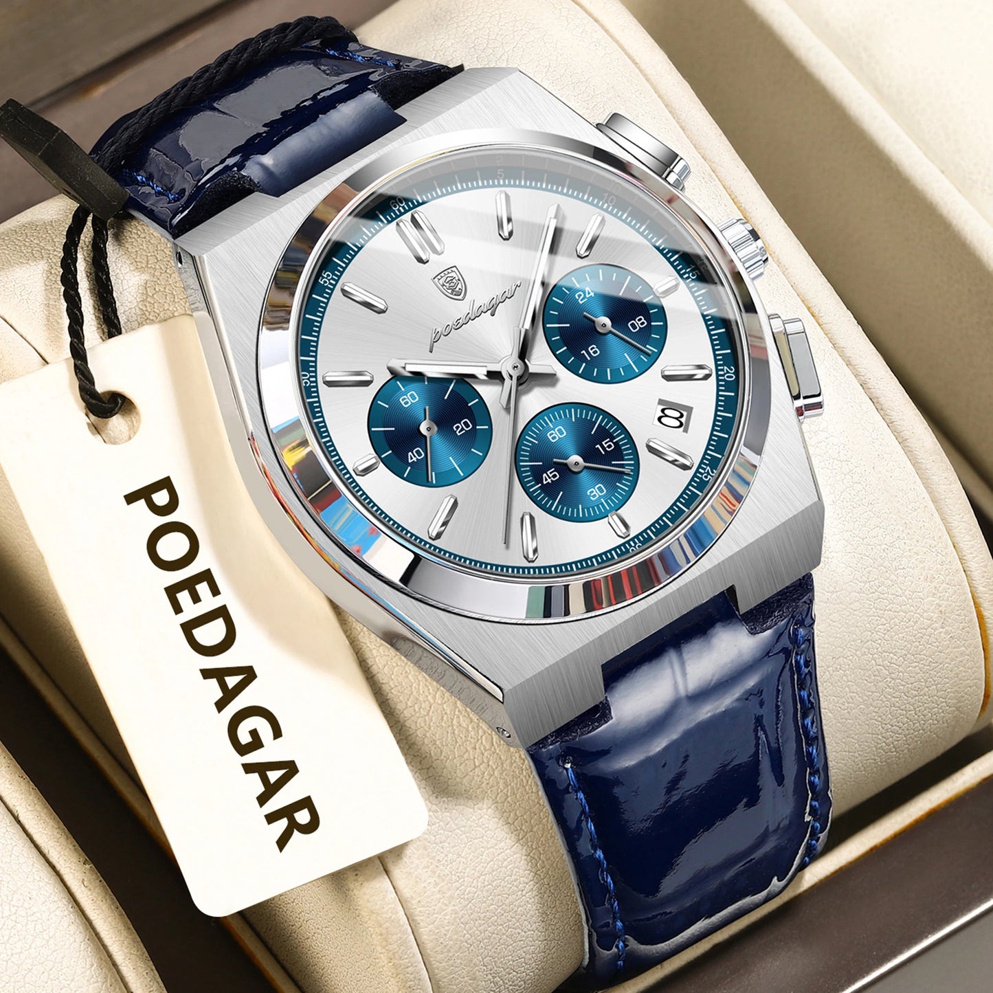 POEDAGAR Luxury Classic Mens Watch