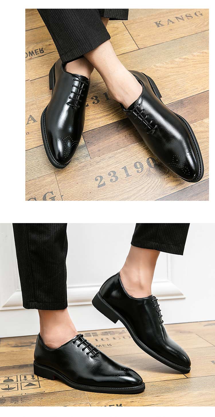 Men Formal Black business leather shoes