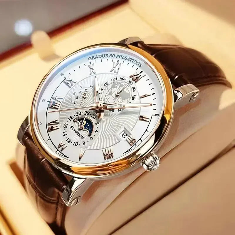 Luxe men Mechanical Quartz watch