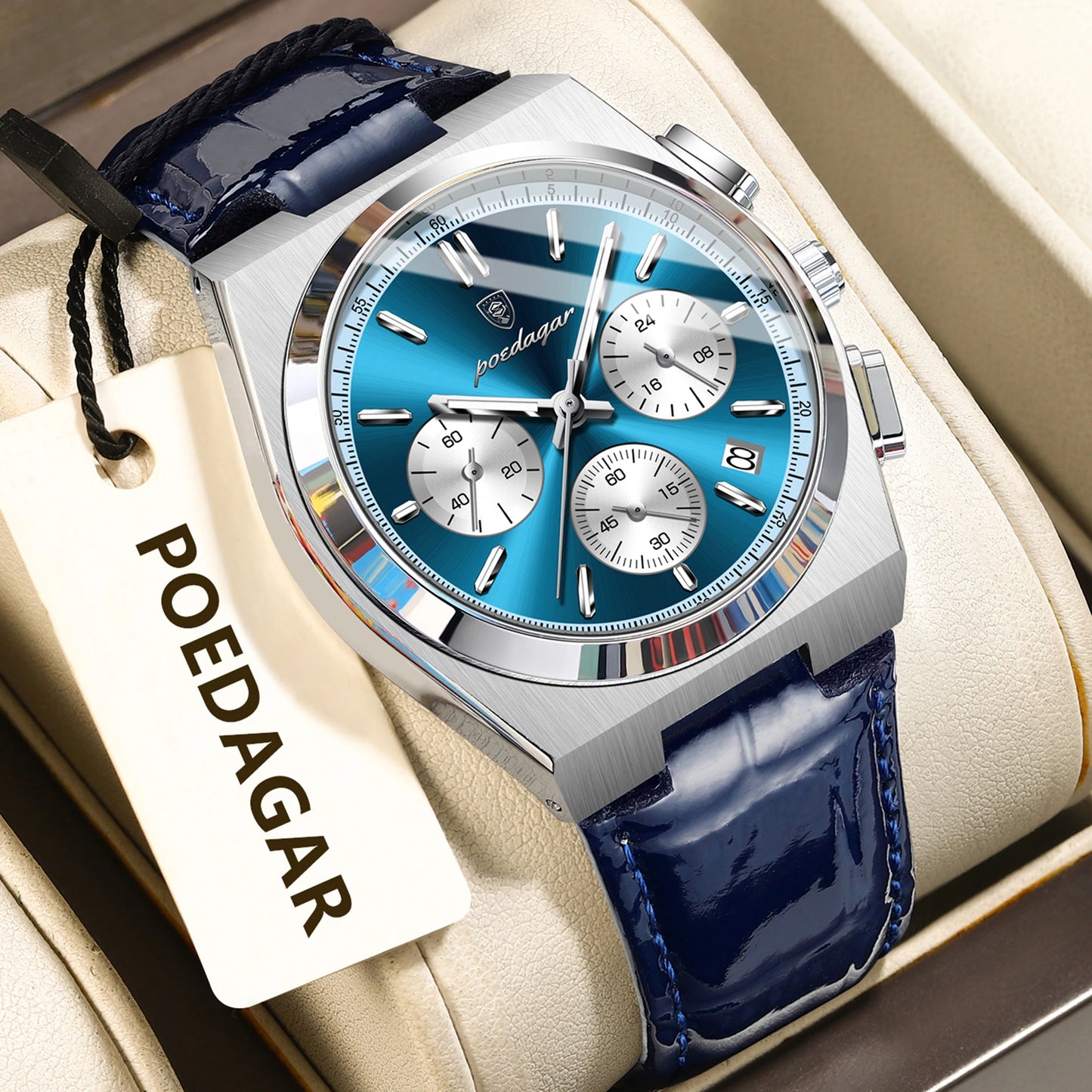 POEDAGAR Luxury Classic Mens Watch