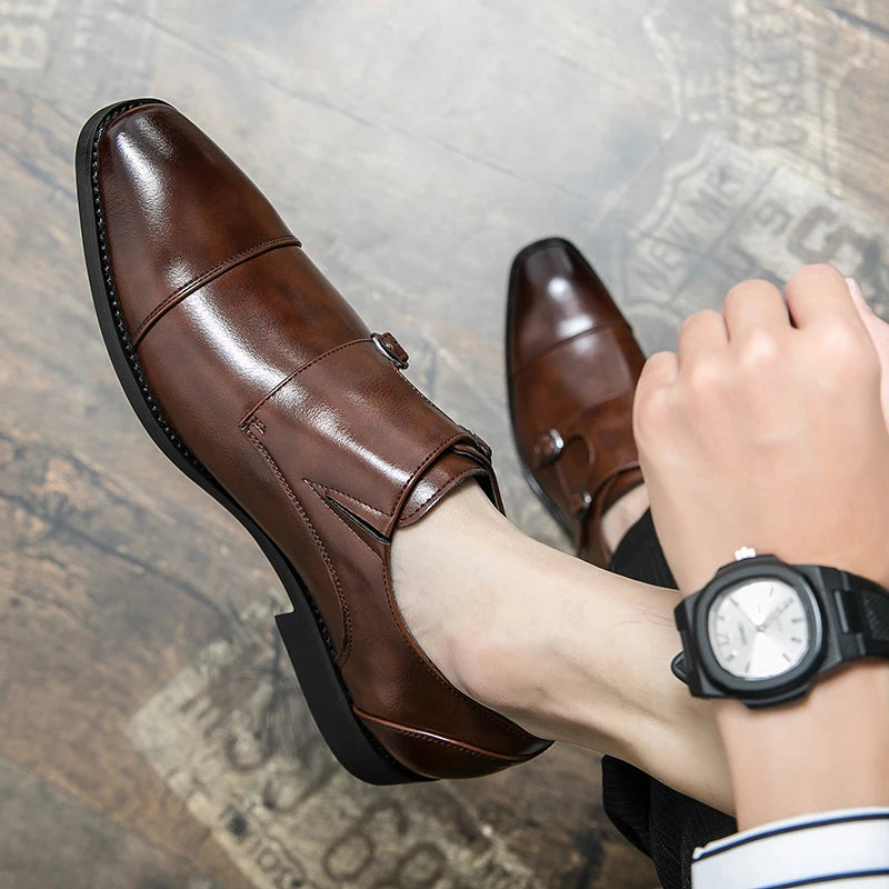 Men's Leather Office Business Shoes