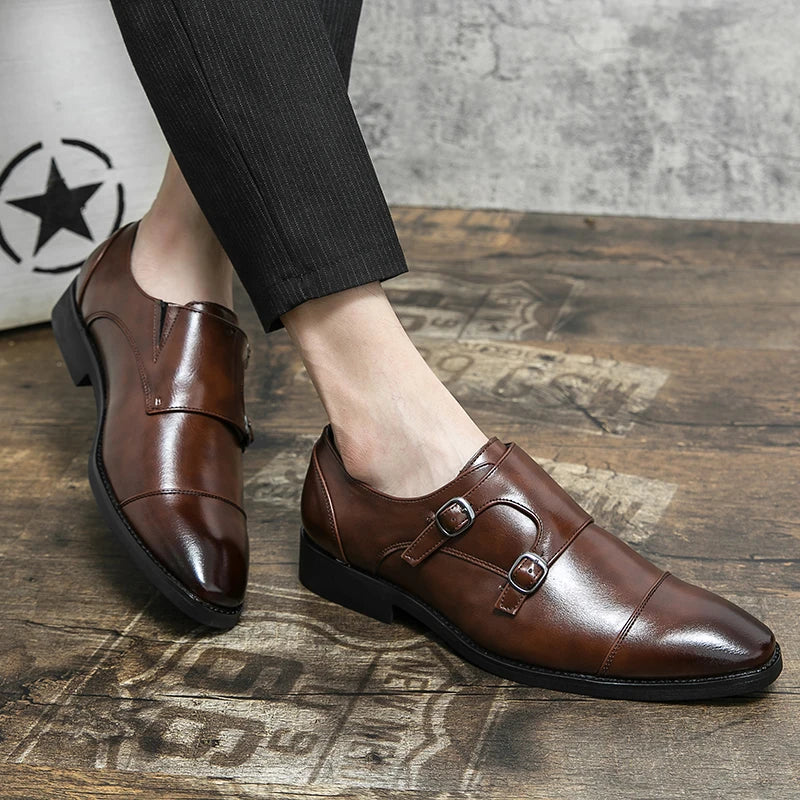 Men's Leather Office Business Shoes