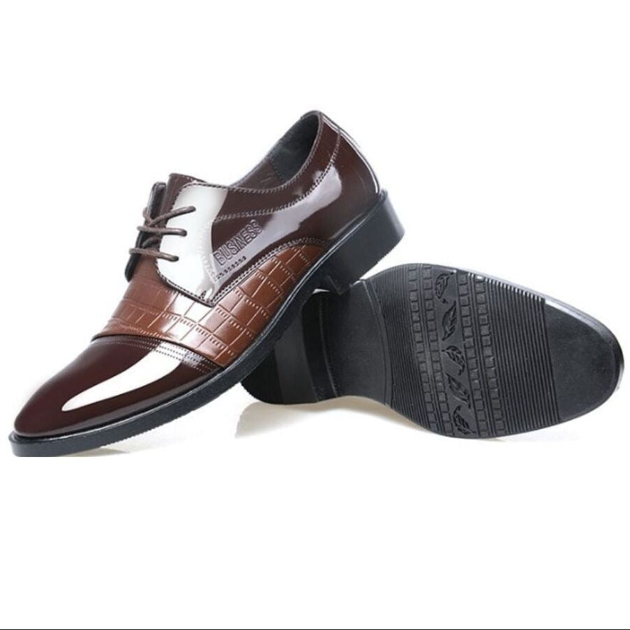 Italian crocodile skin Men Leather shoes