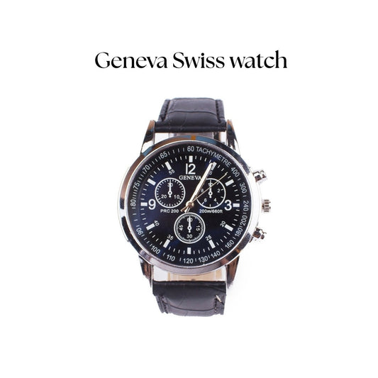Blue Light Glass GENEVA Men Watch