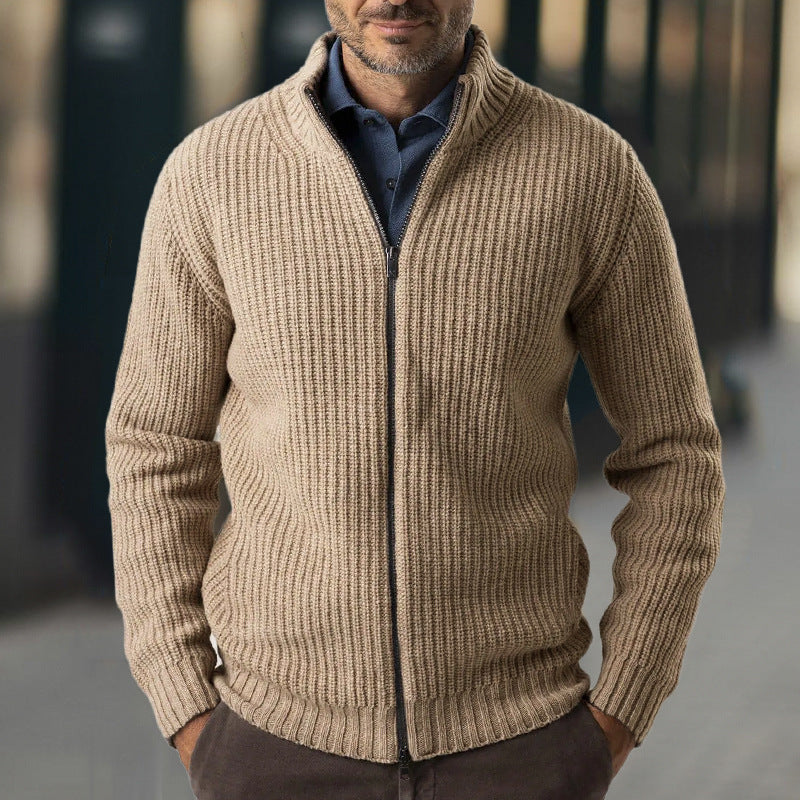 New Knitted Jacket Slim Sweater For Men