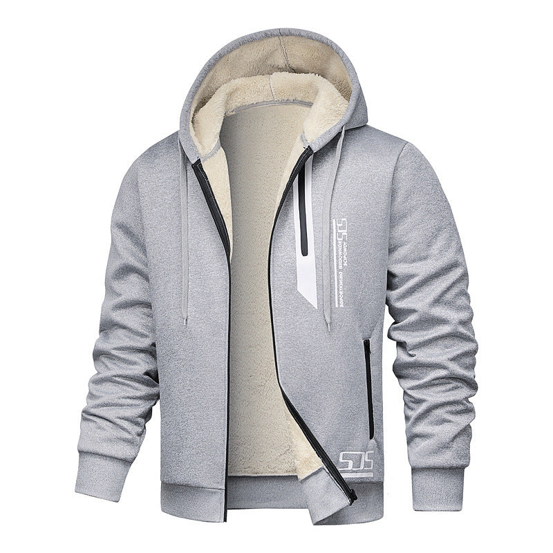 Autumn Men's Thickened Hooded Jacket