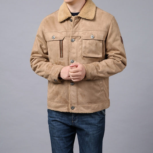 Autumn And Winter New Men's Deerskin Jacket