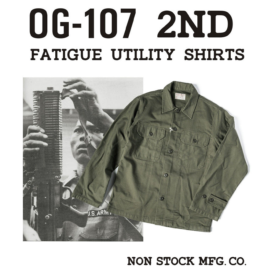 Autumn Olive Green Cotton men shirt