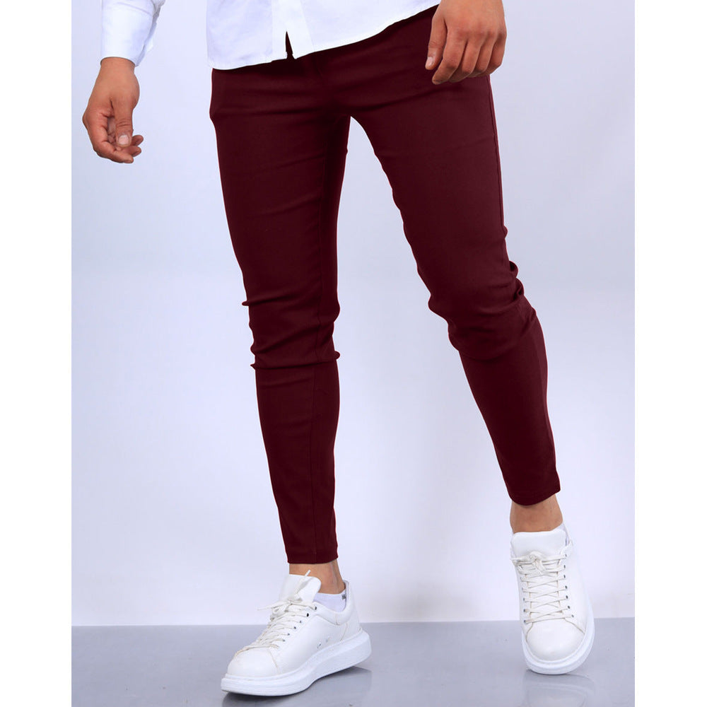 Men's Solid Casual Pants