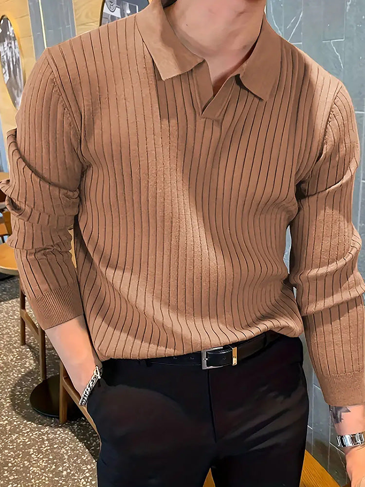 Autumn men warm polo