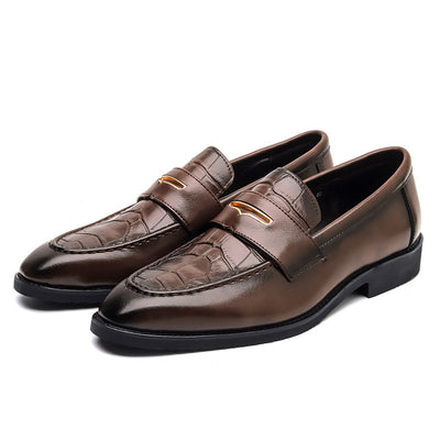 Formal business casual men leather shoes
